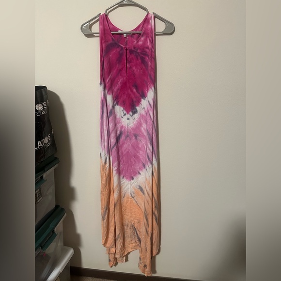 YFB Young Fabulous and Broke EASY BREEZY ELIE DRESS tie dye size small flowy - Picture 2 of 7